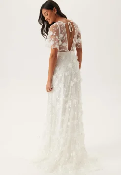 Embroidered Floral Wedding Gown
