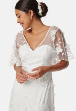 Embroidered Floral Wedding Gown