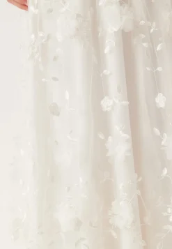 Embroidered Floral Wedding Gown