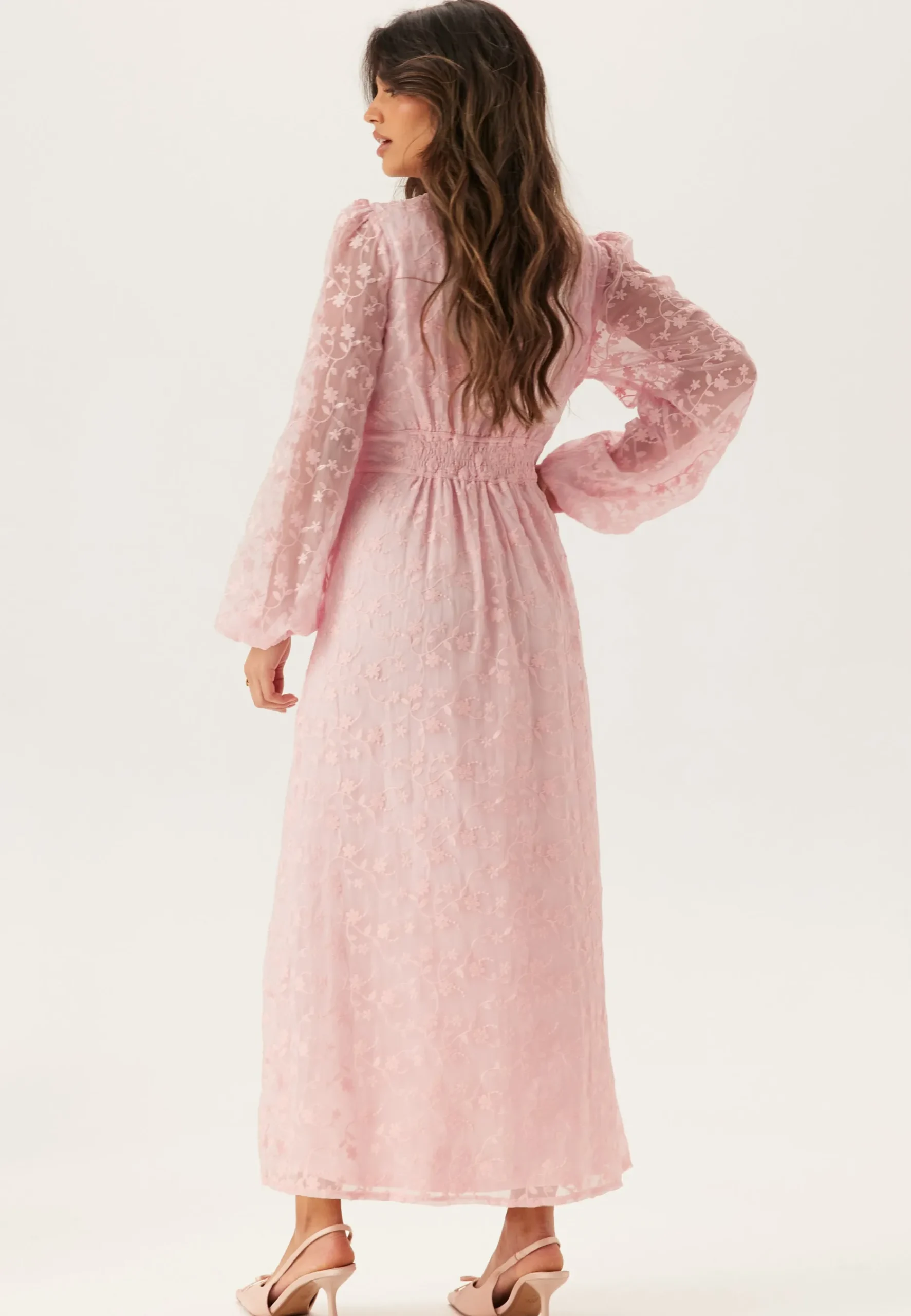 Embroidered Midi Dress