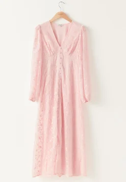 Embroidered Midi Dress