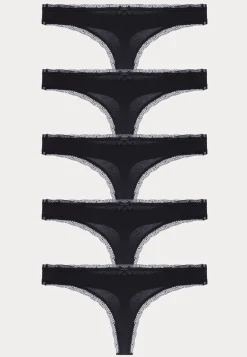 Essential Cotton Thong 5-pack