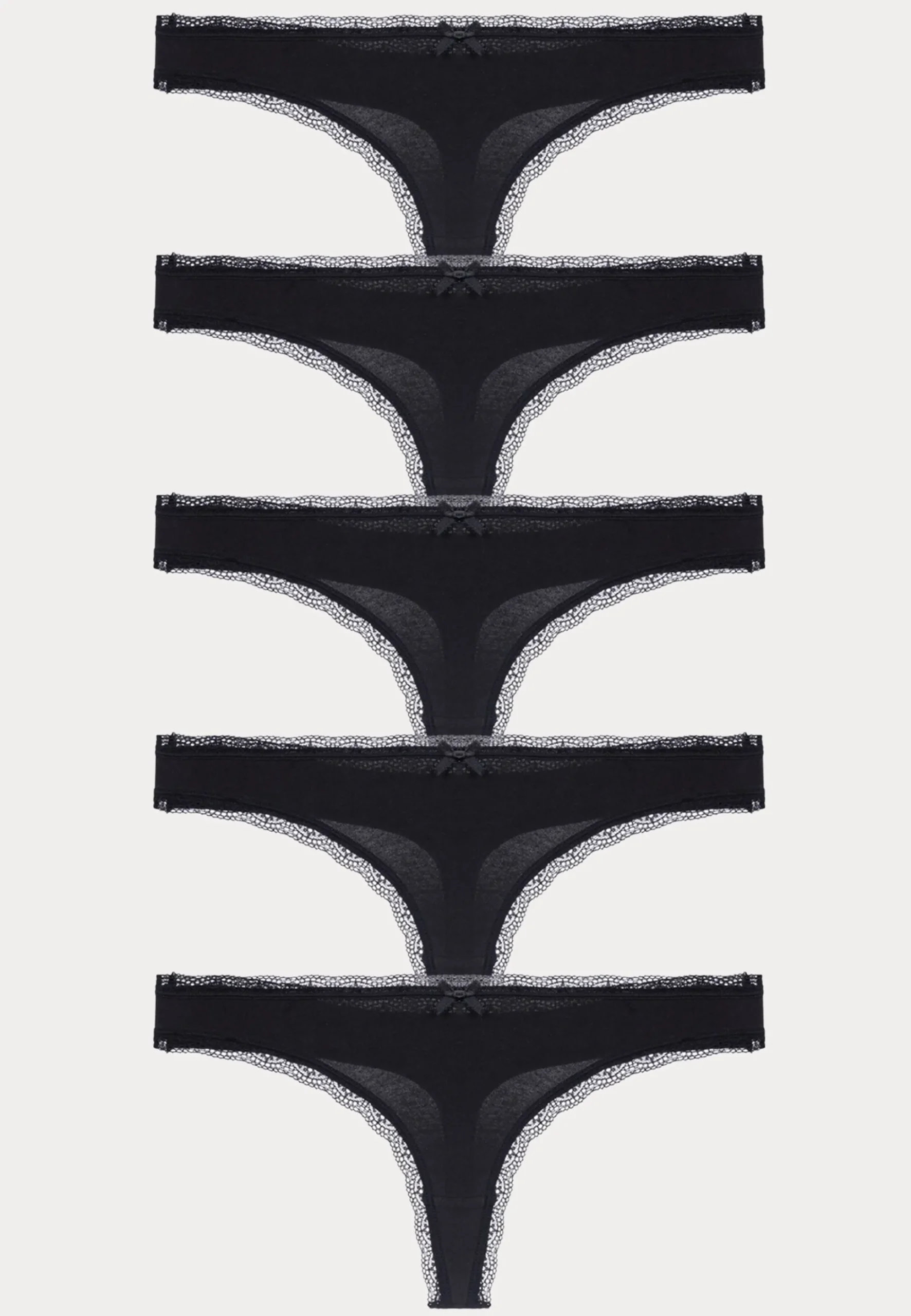 Essential Cotton Thong 5-pack