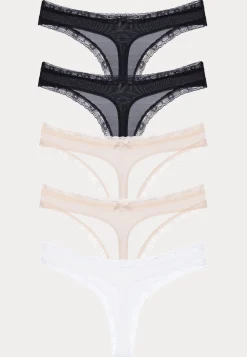 Essential Microfibre Thong 5-pack