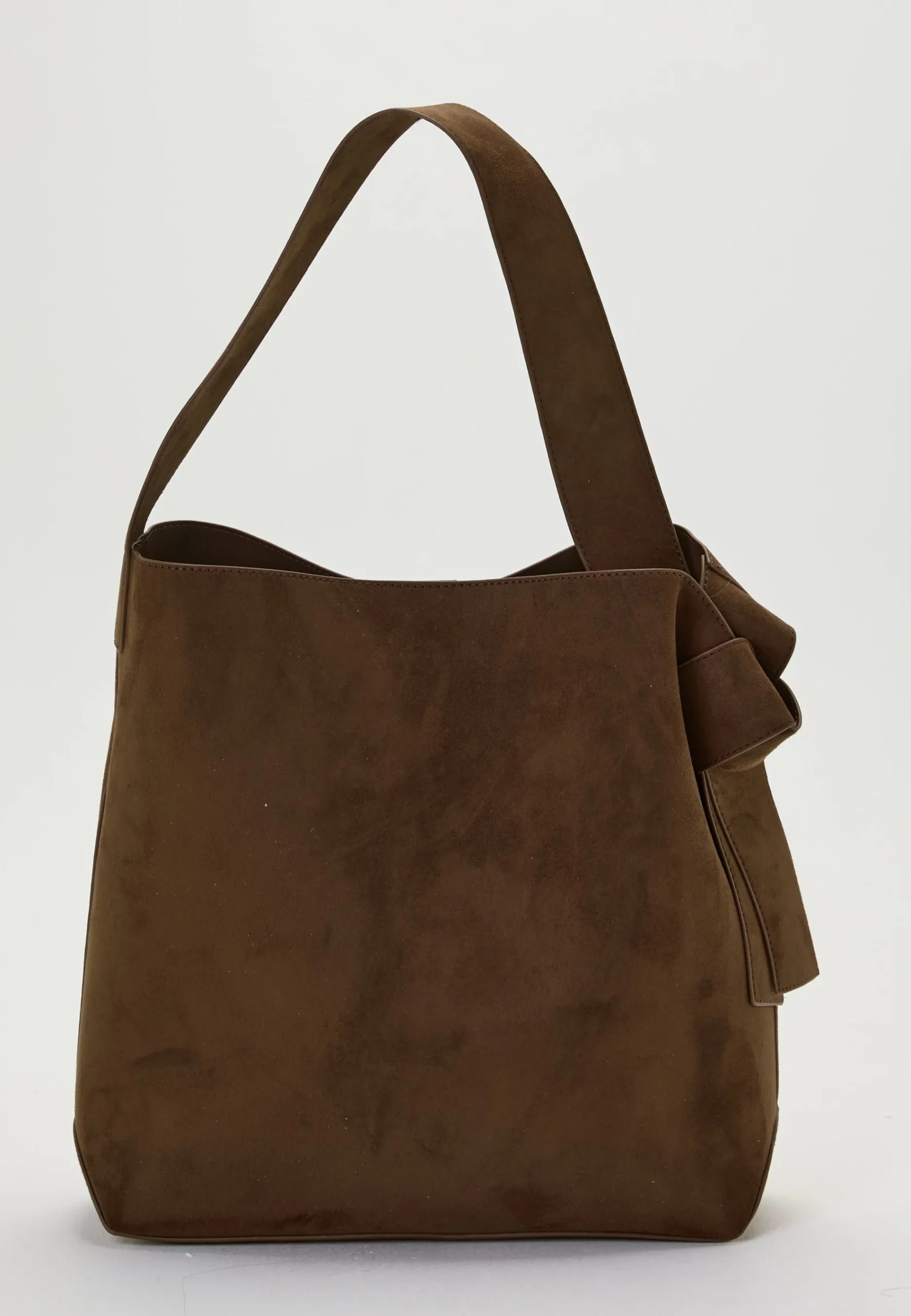 Faux Suede Large Tote Bag