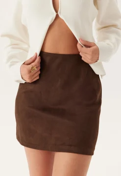 Faux Suede Mini Skirt