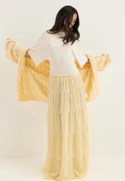 Flounce Maxi Skirt