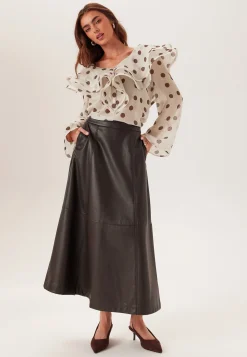Flounce Sheer Blouse