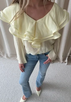 Flounce Sheer Blouse