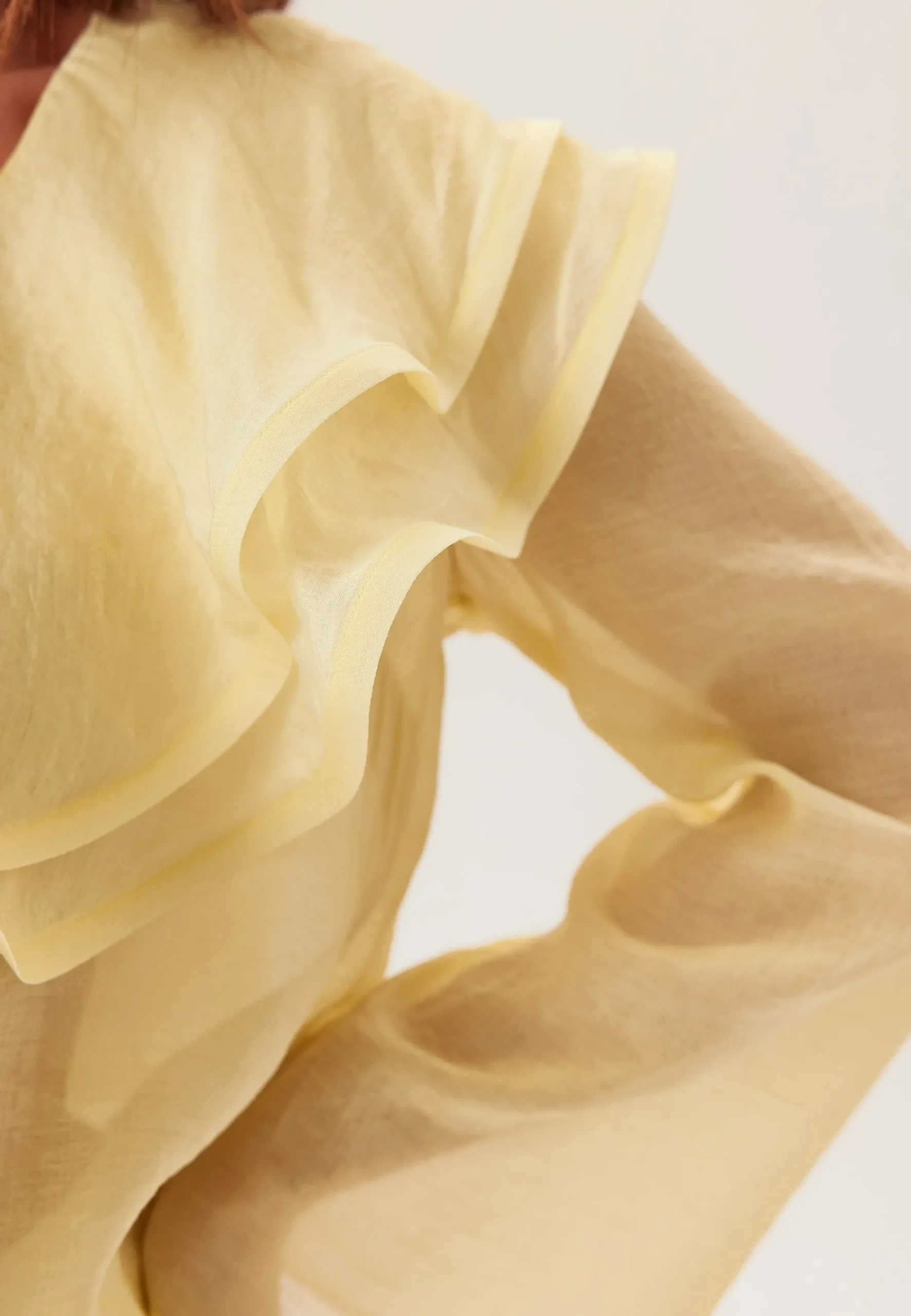 Flounce Sheer Blouse