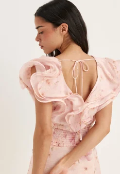Flounce Sheer Top