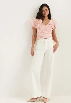 Flounce Sheer Top