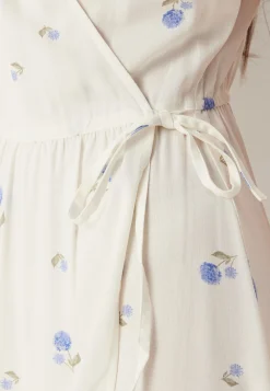 Flounce Viscose Wrap Dress