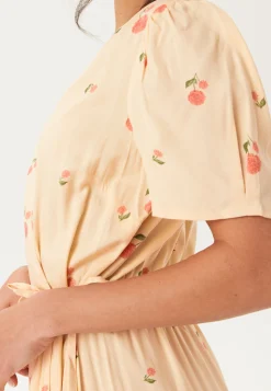 Flounce Viscose Wrap Dress