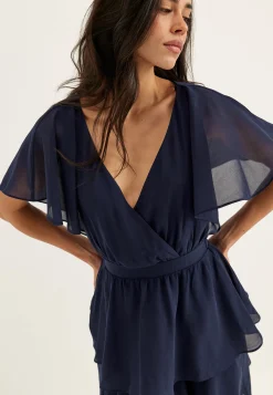 Flutter Chiffon Tiered Maxi Dress