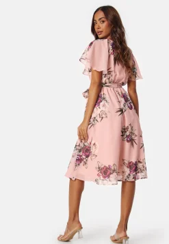 Flutter Floral Midi Dress