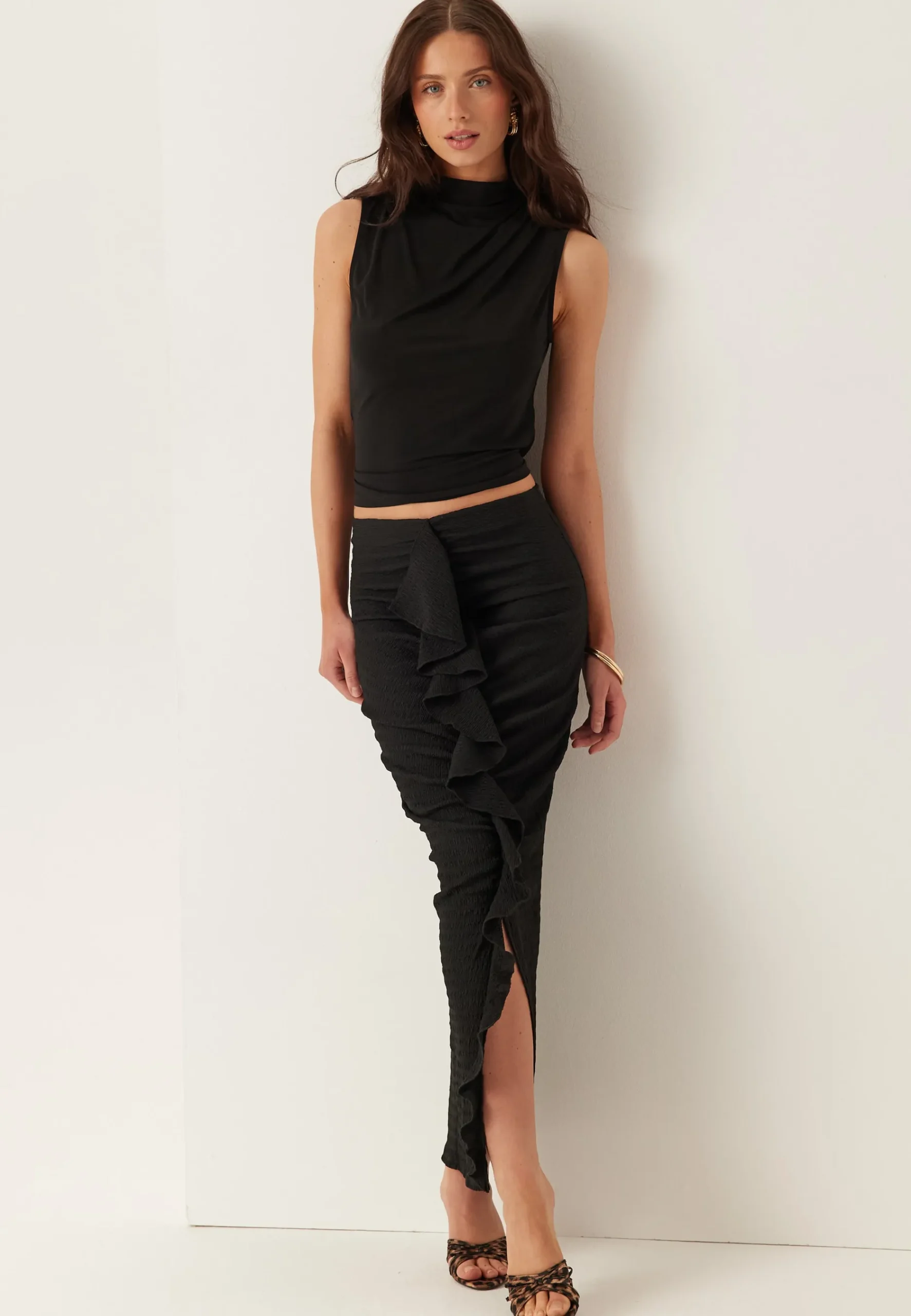 Frill Ankle Skirt