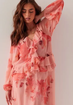 Frill Chiffon Dress