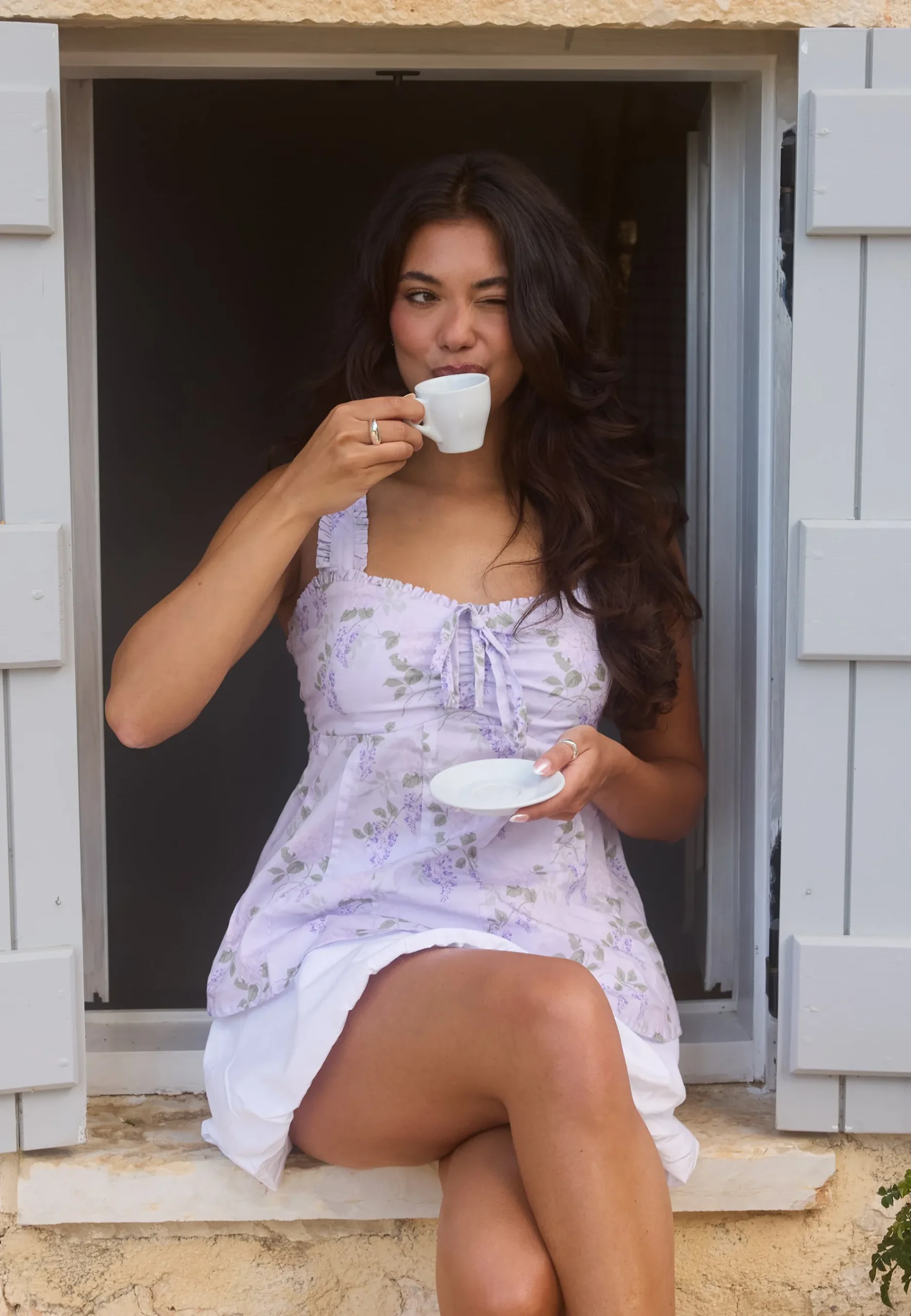 Frill Detail Cotton Singlet
