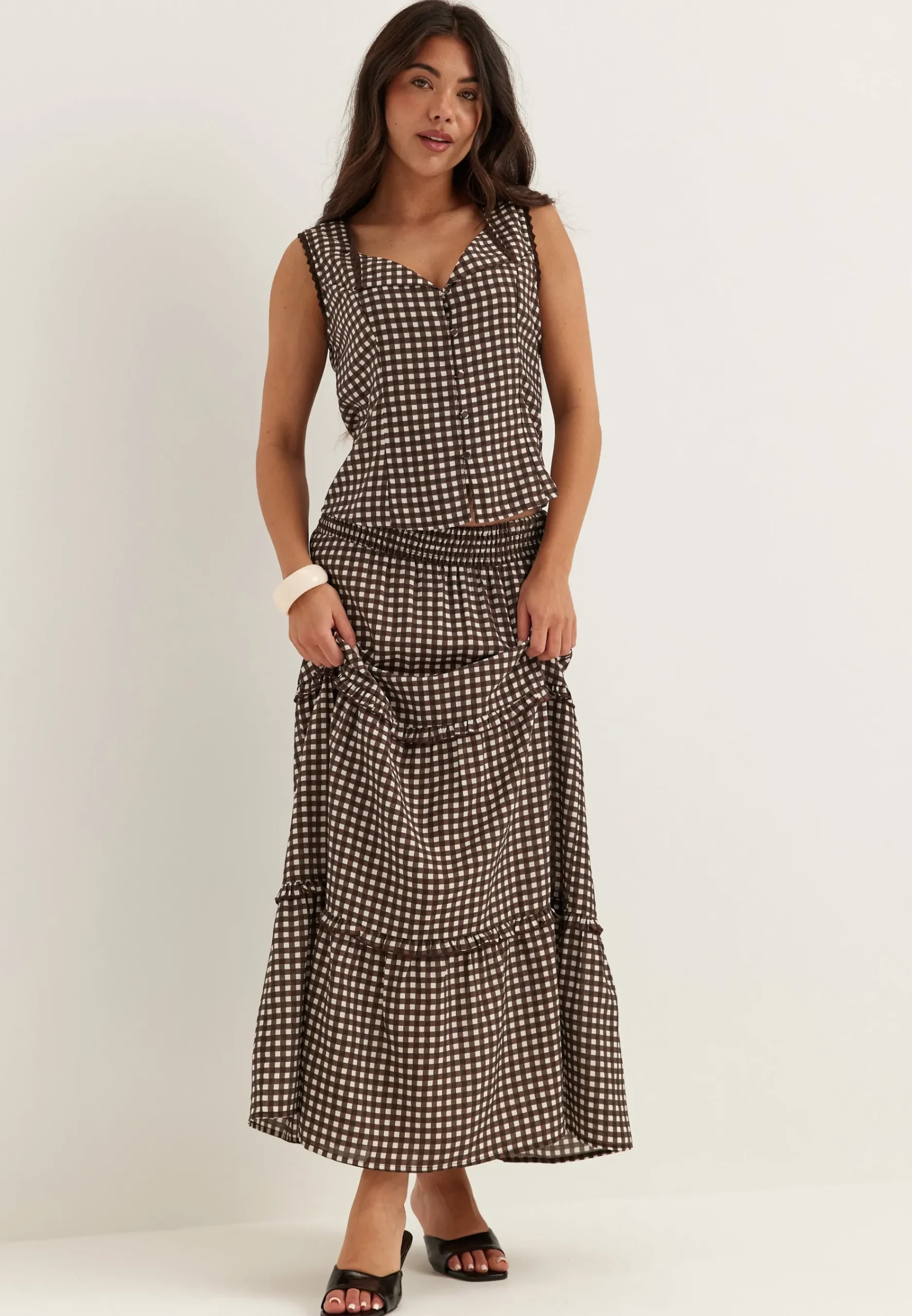 Frill Maxi Skirt