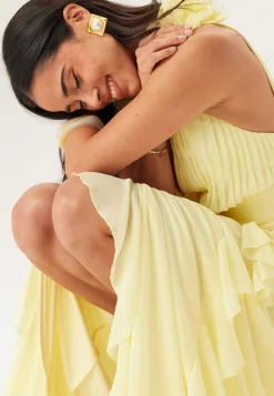 Frill Ruffle Chiffon Gown