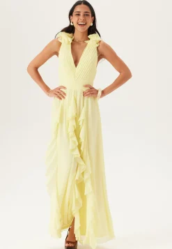 Frill Ruffle Chiffon Gown