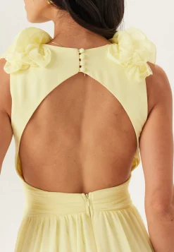 Frill Ruffle Chiffon Gown