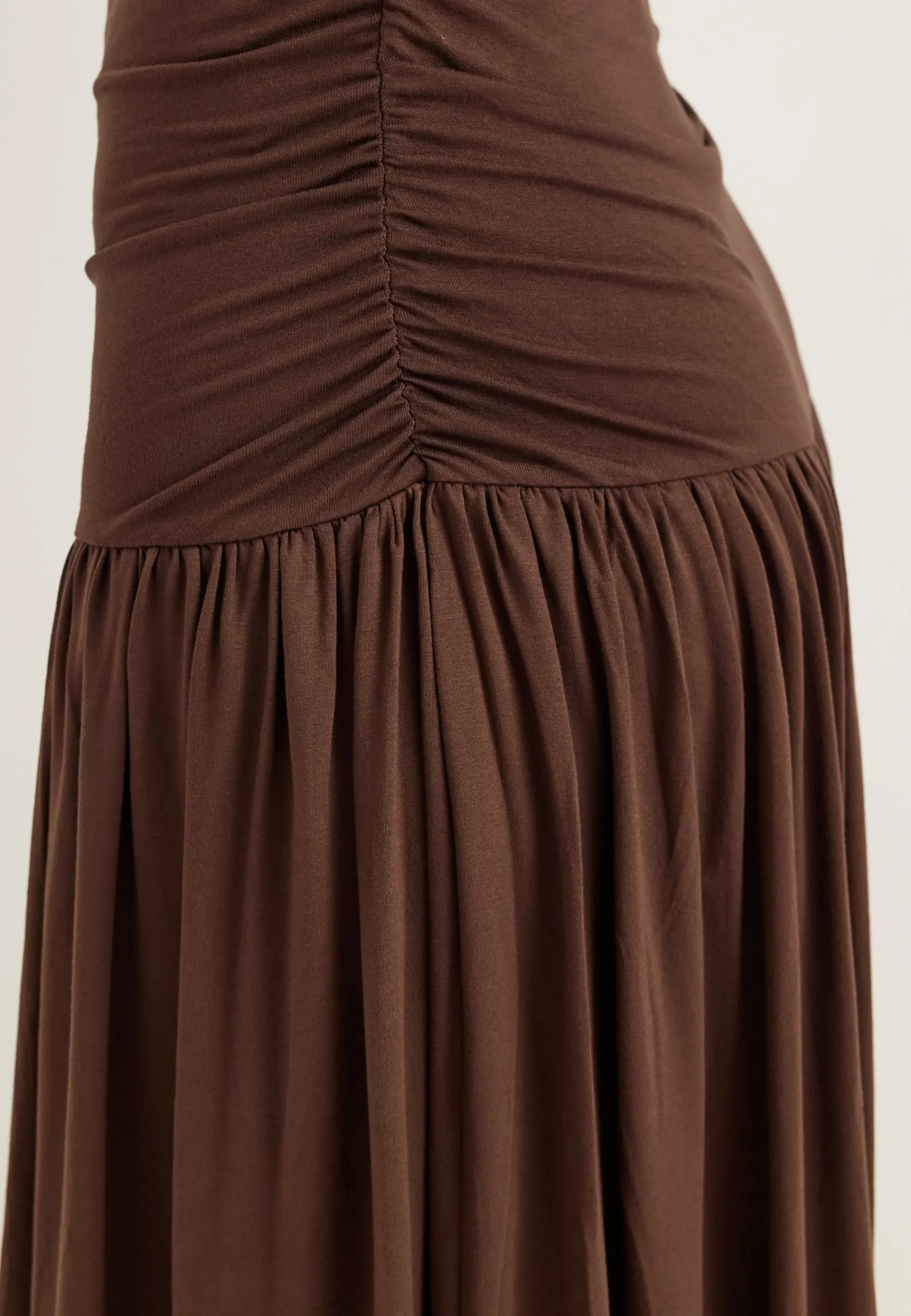 Gathered Side Maxi Dress