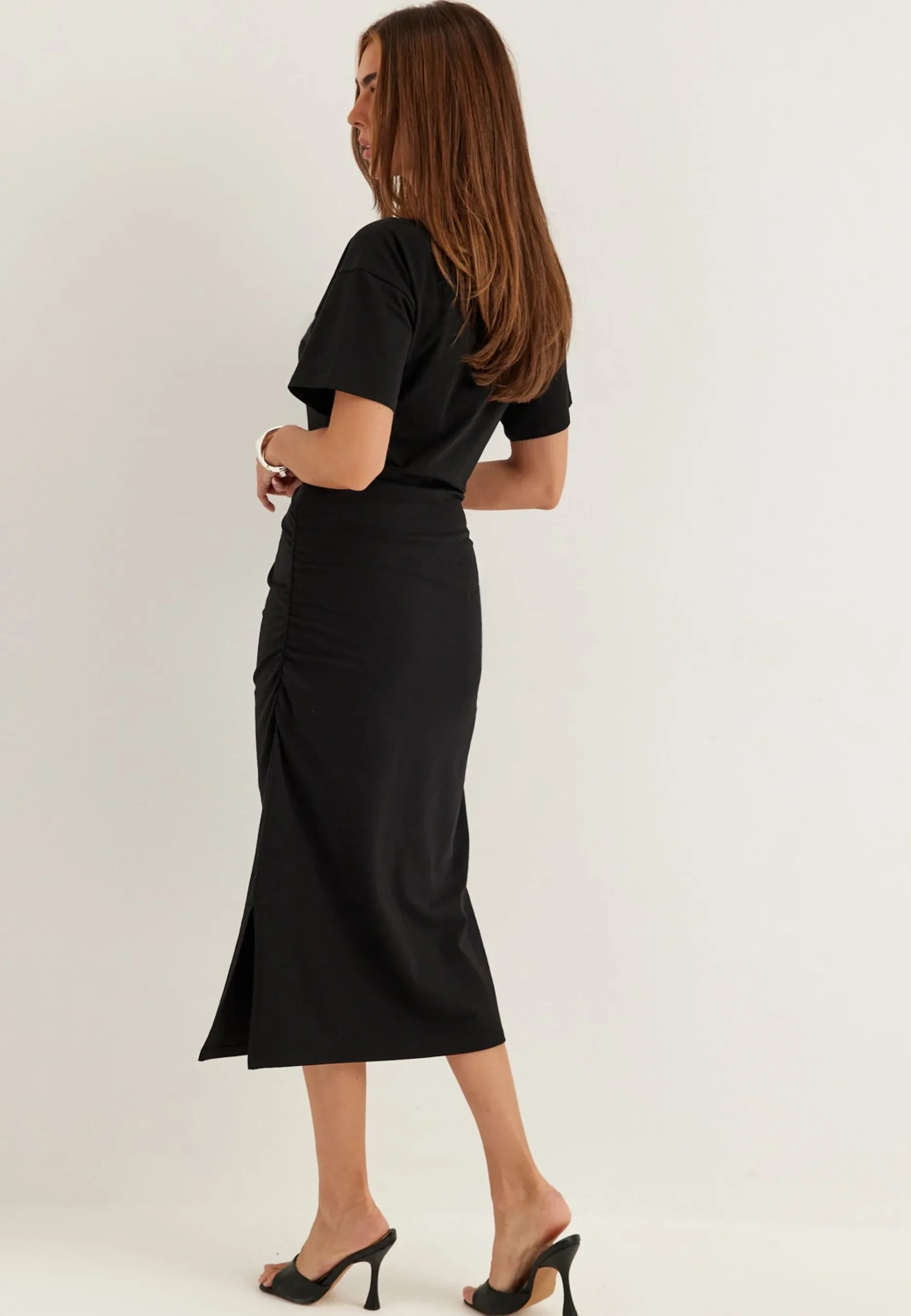 Gathered T-Shirt Dress