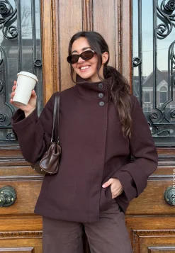 High Neck Short Coat