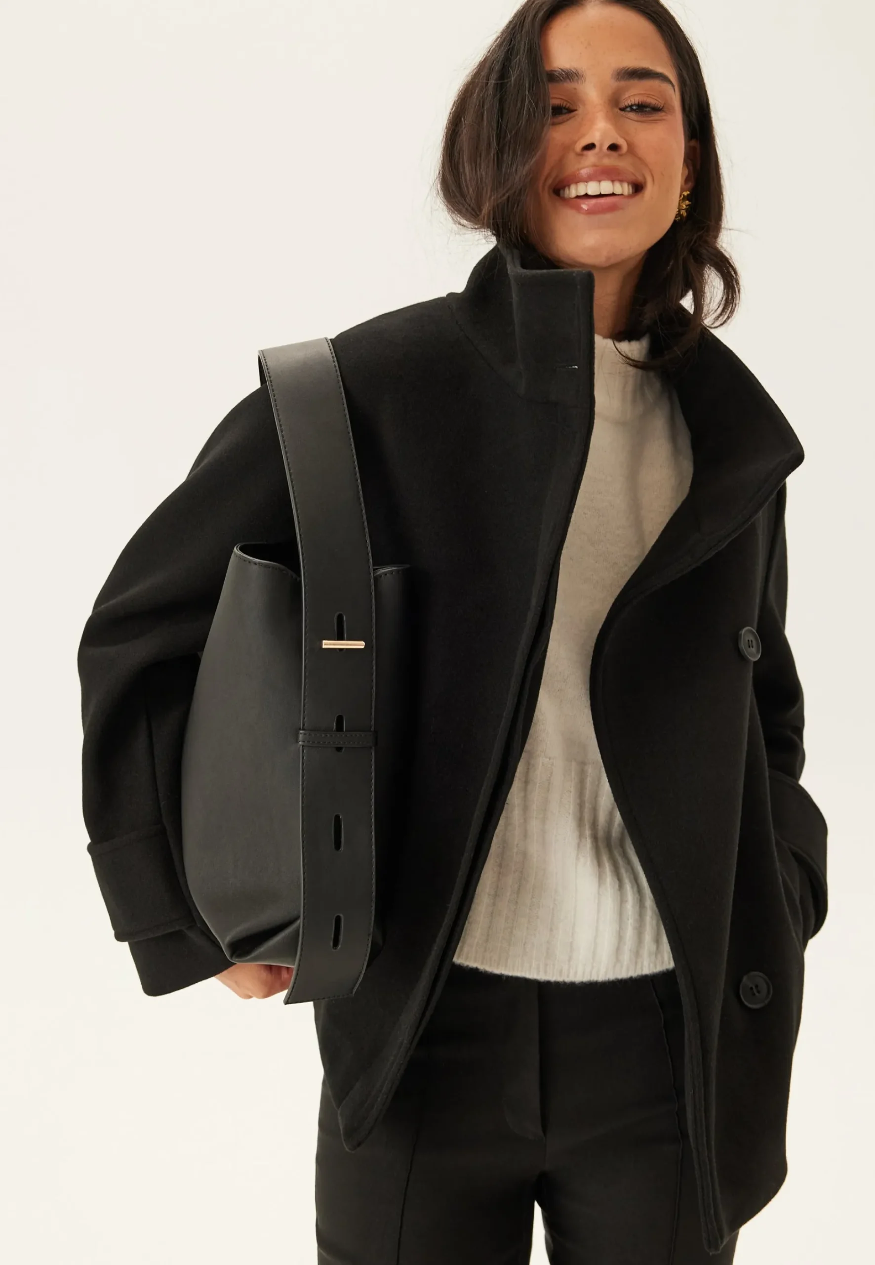 High Neck Short Coat