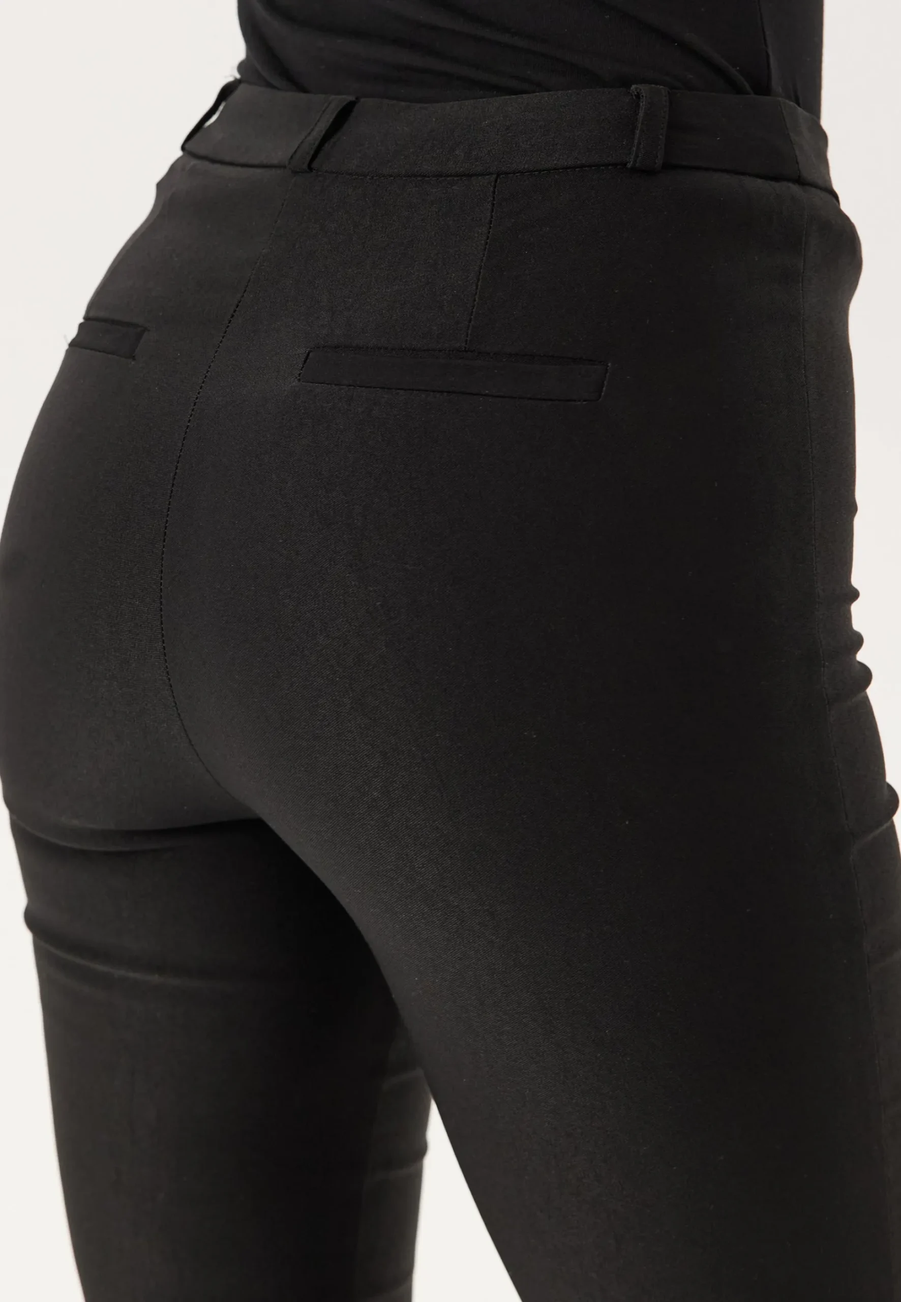High Waist Stretchy Flared Trousers