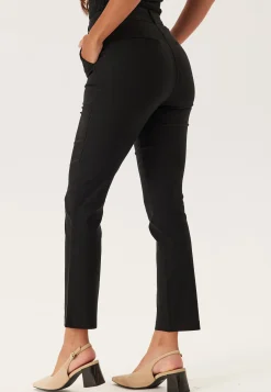 High Waist Stretchy Front Pocket Trousers