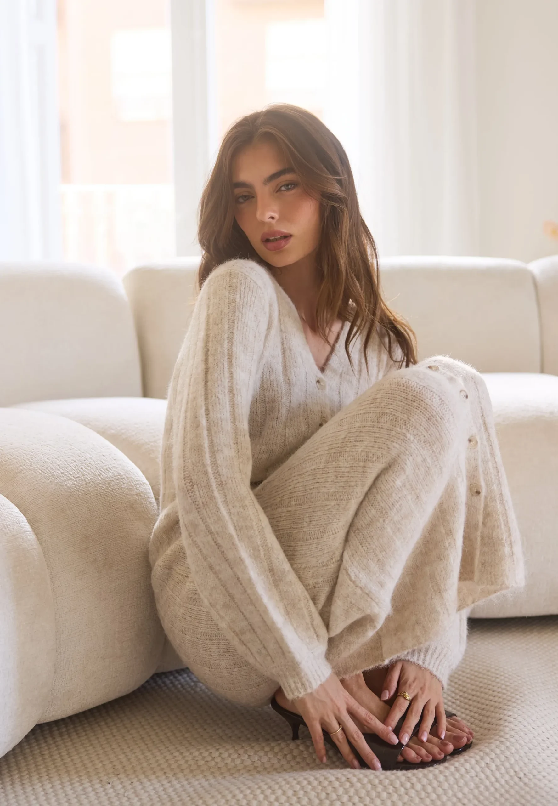 Knitted Cardigan Dress