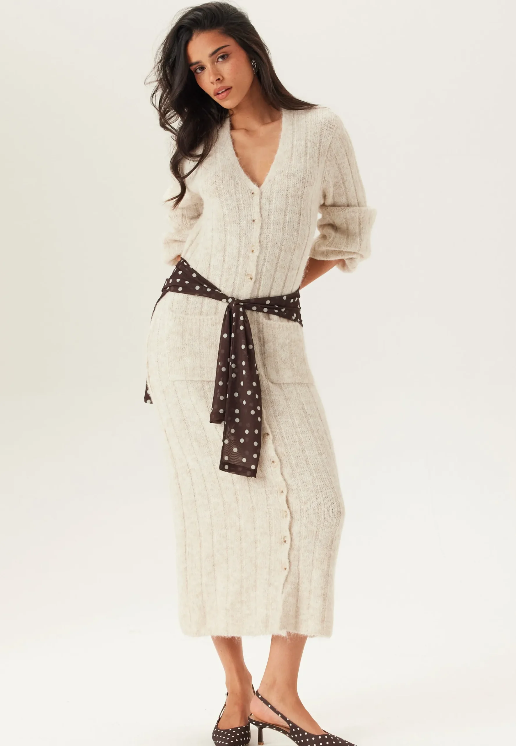 Knitted Cardigan Dress