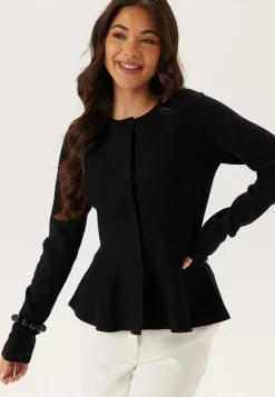 Knitted Peplum Cardigan