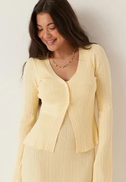 Knitted V-neck Dress