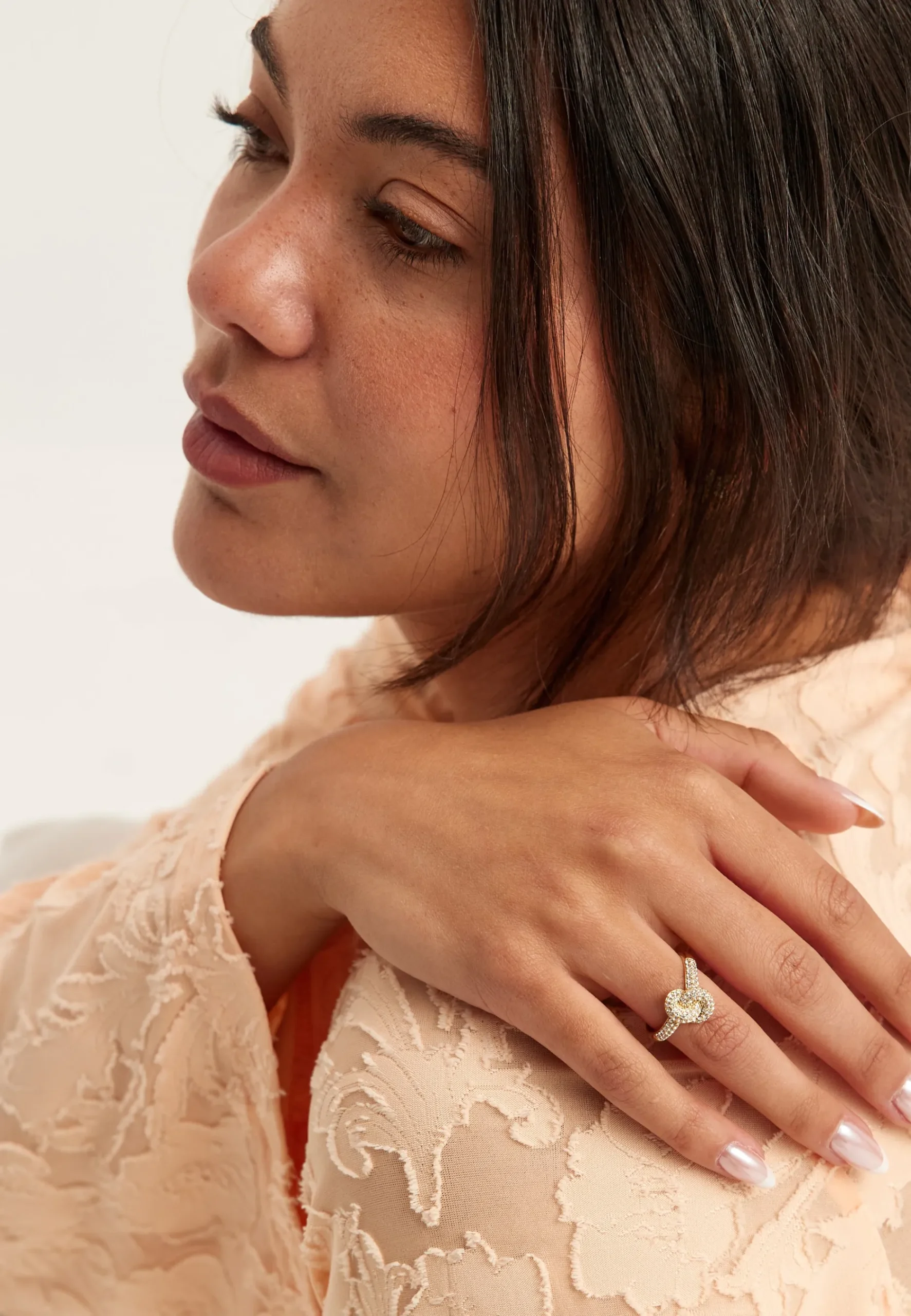 Knot Crystal Ring