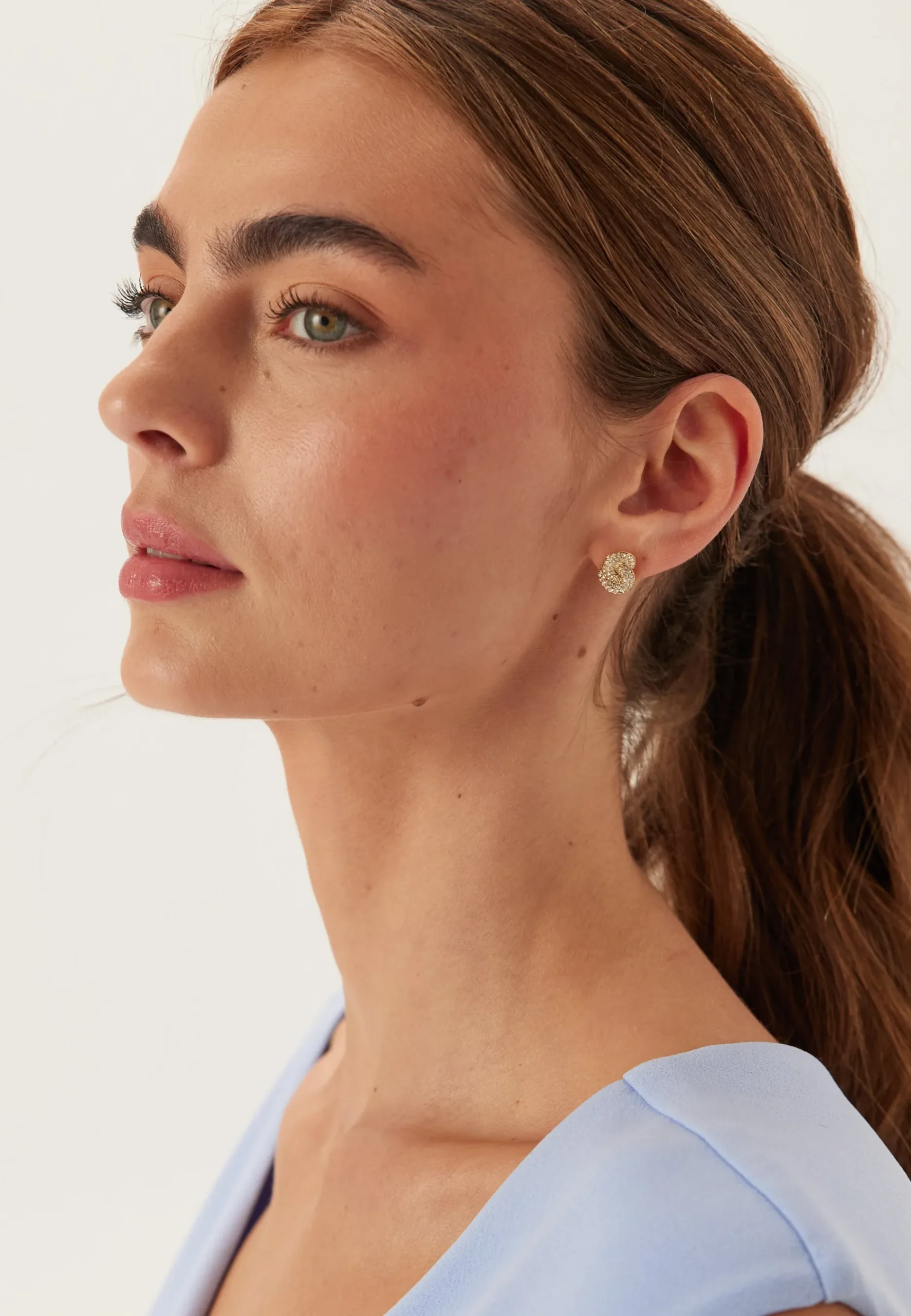 Knot Crystal Stud
