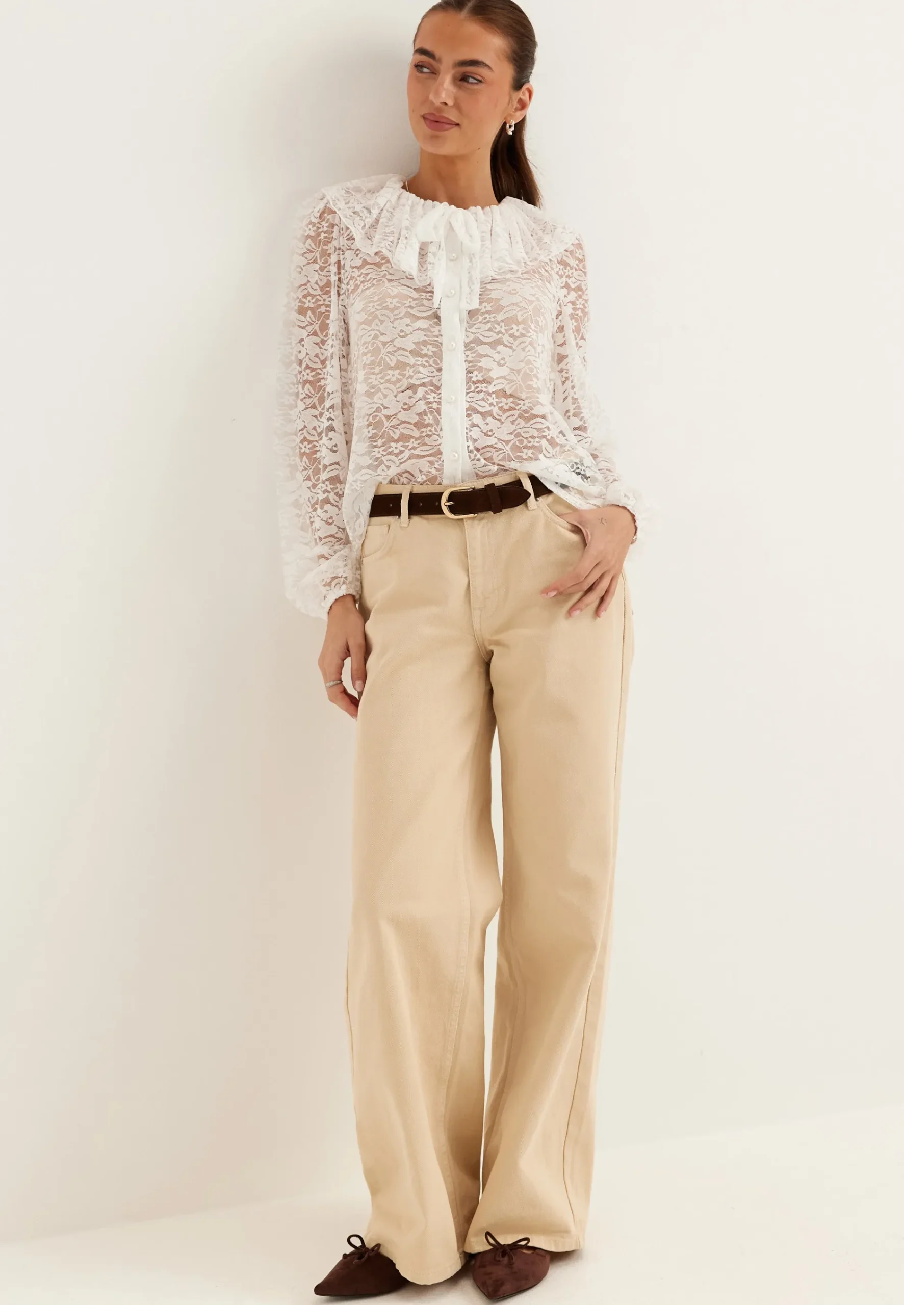 Lace Collar Blouse