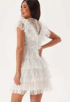 Lace Frill Short Dress