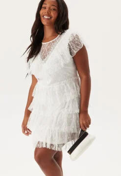 Lace Frill Short Dress