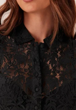 Lace Peplum Blouse