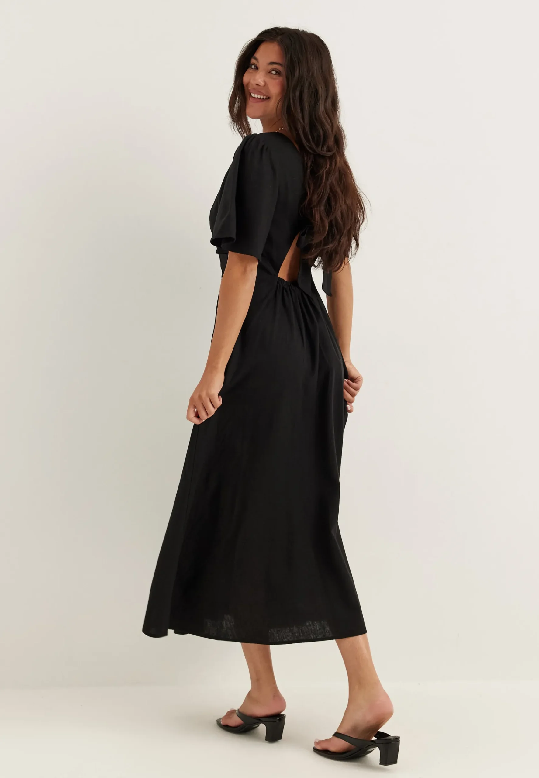 Linen Midi Dress