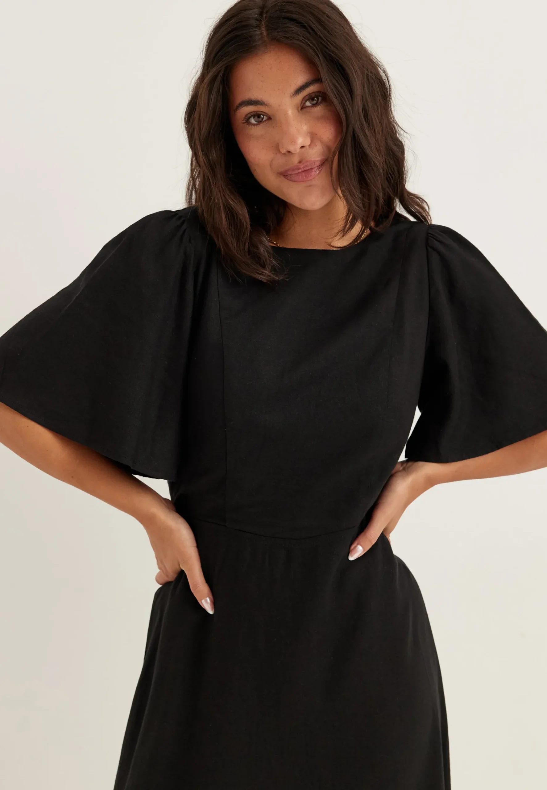 Linen Midi Dress