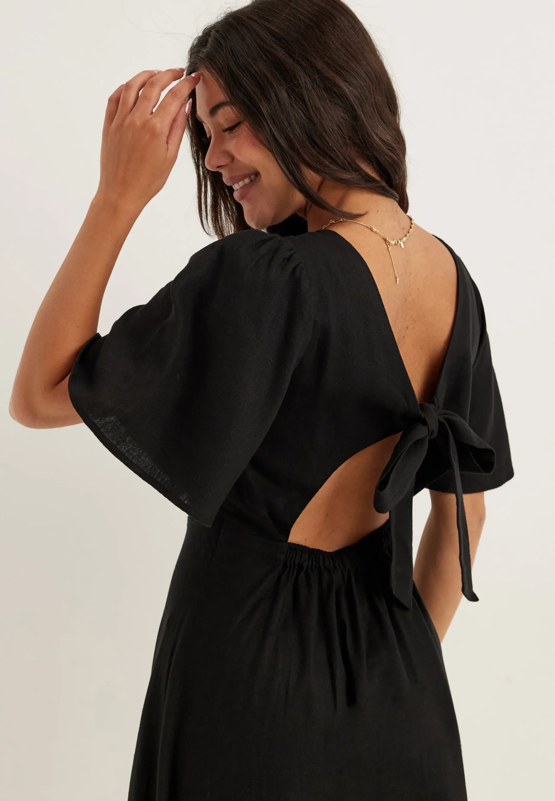 Linen Midi Dress