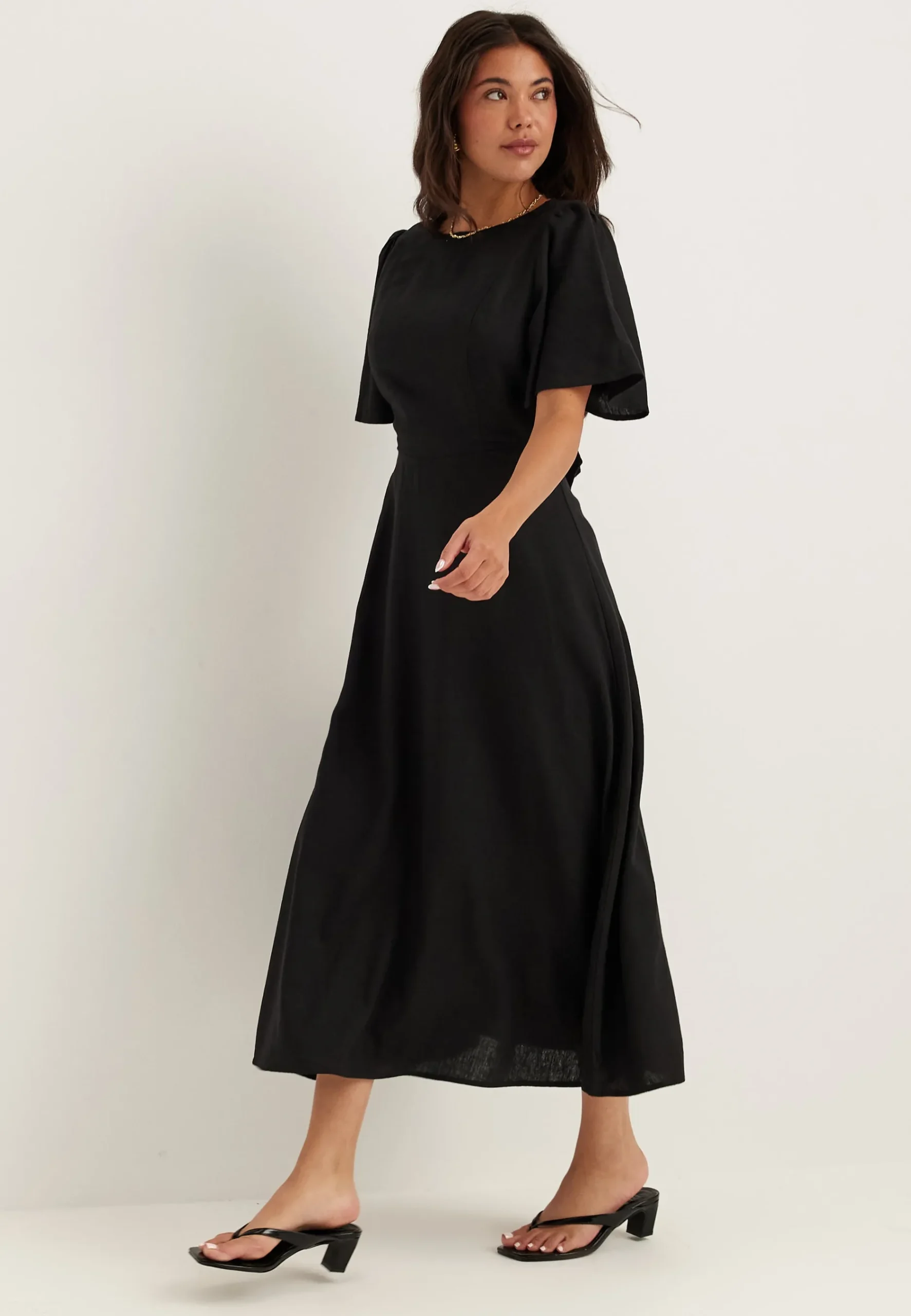 Linen Midi Dress