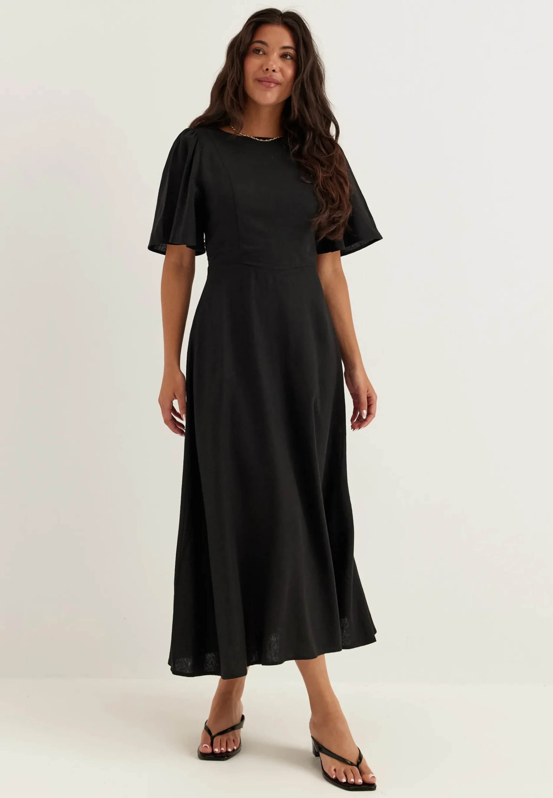 Linen Midi Dress