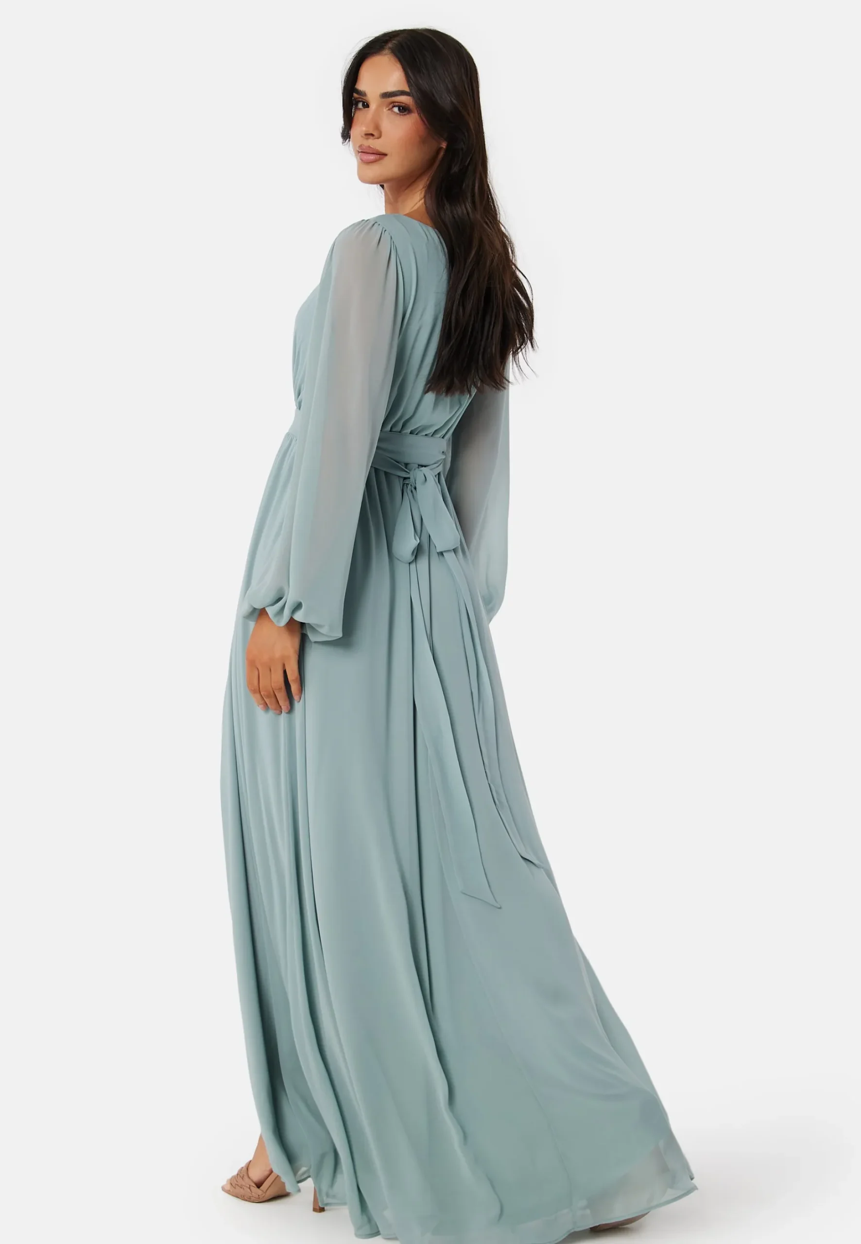Long Sleeve Chiffon Dress
