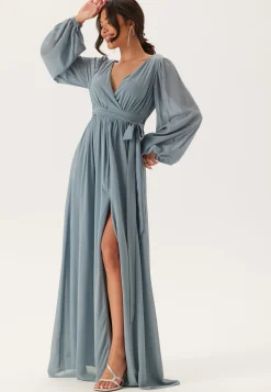Long Sleeve Chiffon Dress